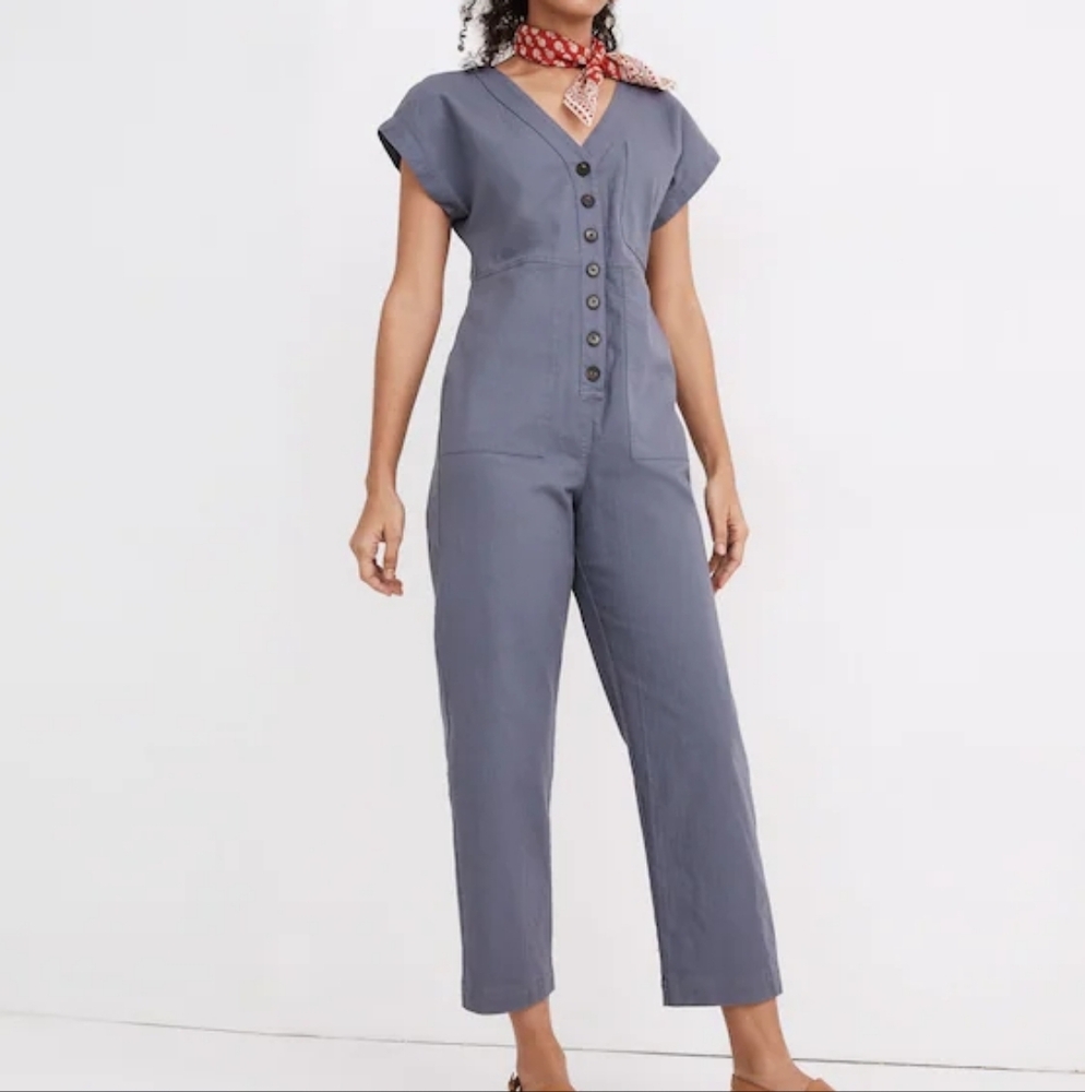 Madewell Blue Jumpsuit